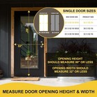 Magnetic Screen Door -fit For Door Size 32x80 Inch  Hands Free Mesh Partition  H