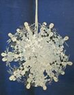 Leewards Snowflake  blue  Vintage Sequin Bead Christmas Ornament Craft Kit Nos