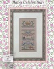 Just Nan Baby Celebration Birth Sampler And Swan Charm Cross Stitch Chart 