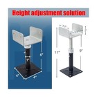 2 Pack U-shaped Floor Jack For 4x2  4x4  4x6 Joists - Adjustable Steel Telepo   