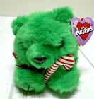 Swibco Puffkins Green Christmas Bear Jingles With Tag Soft Plush Stuffed Toy
