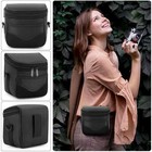 Small Camera Shoulder Bag Protective Case Pouch Zipper Adjustable For Mirrorless