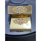 Vintage Kirks Folly Powder Compact And Lipstick Tube Holder With Mirror