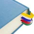 5 Color Ribbon Bible Bookmarks With A Gold Cross   Green Vinyl Tab - Set Of 2