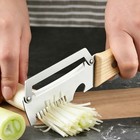 3-in-1 Multifunctional Fruit Vegetable Peeler With Wooden Handle julienne Slicer