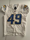 Last Game As Charger   Playoffs Int Drue Tranquill Game Used Worn Jersey 1 14 23