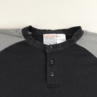 Rasco Fr Shirt Mens Large Gray Black Flame Resistant Henley Long Sleeve Workwear