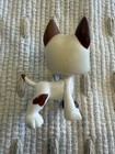 Littlest Pet Shop Lps  750 Great Dane White Brown Teardrop Brown Eyes