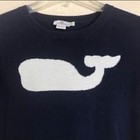 Vineyard Vines Crew Neck Whale Logo Front Pullover Sweater Navy Blue  Size 14