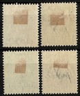 Italy Firenze Liberata Stamp Lot 4 Different Stamps With Overprints 1944