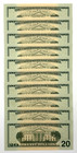 New Uncirculated Twenty Dollar Bills Series 2004a  20 Sequential Notes Lot Of 10
