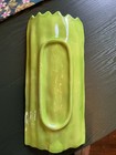 Vtg Green Asparagus Ceramic 9 75    Plate 1970 s