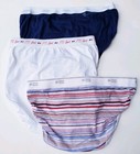 Lot Of Three Vintage Hi-cut Cotton Bikini Panties Size Medium Hanes Jockey  New 