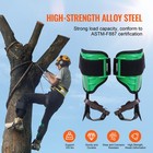 Tree Climbing Spike Set Pole Climbing Spurs Steel Adjustable Climber Gaffs