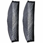 2x Godox Softbox 35 160cm Honeycomb Grid Softbox Bowens Mount For Studio Strobe