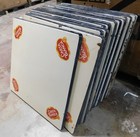 Carta Blanca Metal Table Porcelain Top-mexican-restaurant- Bar-30x30-beer-single