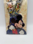 New Disney Mickey Mouse Deluxe 8 Pin Starter Set With Lanyard