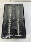 Studio His   Hers Bride   Groom Toasting Glasses Wedding Champagne Flutes New