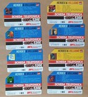Lot Of 8 Used Marvel Comics Series Phone Cards As Photo