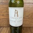 1982 Chateau Latour Empty 750ml Bottle No Cork 1st Growth Grand Cru