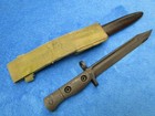 Original Vintage British L1a2 Australian Military Knife Bayonet Scabbard   Frog
