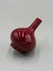 Antique 19th C  Chinese Red Glaze Porcelain Snuff Bottle 3 1 2  