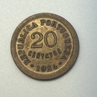 1924 Portugal 20 Centavos Nice Au Lustrous Brown Surfaces Km 574 World Coin