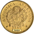 Argentina Gold 5 Pesos Un Argentino  2333 Oz - Avg Circ Random Date