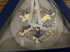 Swarovski 2016-25th Anniversary Snowflake Christmas Ornament aurora Borealis