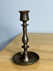Vtg Brass Candle Stick Holder 6 5    Stamped England Beautiful Heavy Antique See