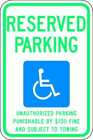 Lyle Hc-tn01-12ha Ada Handicapped Parking Sign 18  X 12  Hc-tn01-12ha
