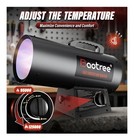 Baotree Gas Forced Air Heater 95000-125000 Btu 120v Adjustable Thermostat
