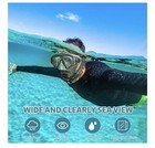 Mask Fins Snorkeling Gear For Adults 4 In 1 Snorkel Set With S m  Black