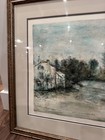 Bernard Gantner Lithograph Print Framed 82 185 Signed Vintage French Countryside