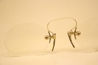 Antique Gold Spring Bridge Pince Nez Eye Glasses Vintage Eyeglasses