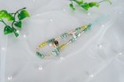 Handmade Shell Kawaii Beaded Phone Charm Accessories Blue Boho Phone Charm Beads