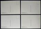 Great Britain 1978 Phq a-d  Set Of 4 Mint Postcards 25th Anniversary Coronation