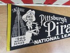 Vintage Pittsburgh Pirates Baseball Wool Felt Pennant 1960 World Series 29  Mlb