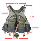 Fly Fishing Vest Pack For Men Adjustable Size Breathable Mutil-pocket Vest