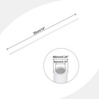Pvc Rigid Round Pipe 4mm Id 6mm 1 4  Od 350mm White High Impact