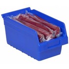 Akro-mils 30090blue Shelf Storage Bin  Plastic  Blue  6 In H  6 5 8 In W  11