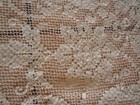 Vintage Crochet Cotton Openwork Lace 70 x 64  Tablecloth Lovely