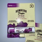 3x Hawaiian Tropic Lip Balm Spf 30 Tropical Flavor Lot Of 3 New Sealed Exp 11 23