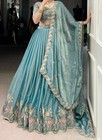 Attractive Engagement Wear Zari Shimmer Lehenga Choli With Dupatta For Women