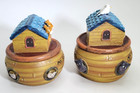Ceramic Set Of Noah s Ark Trinket Boxes For First Tooth And First Curl