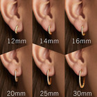 25mm 14k Gold Hoop Earrings For Women 14k Gold Earrings Small Gold Hoop Earrings