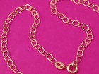 10k Gold Anklet 3mm Wide Link Solid 10k Gold Anklets