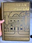 Antique Ornate Fancy Embossed Victorian Nature Book Around An Old Homestead