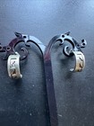 Vintage Native American P Skeets Bears Sterling Silver Earrings