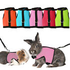Breathable Pet Mesh Soft Harness With Leash For Small Animals Bunny Guinea Pigs